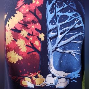 TeeTurtle fall winter season foxes tee